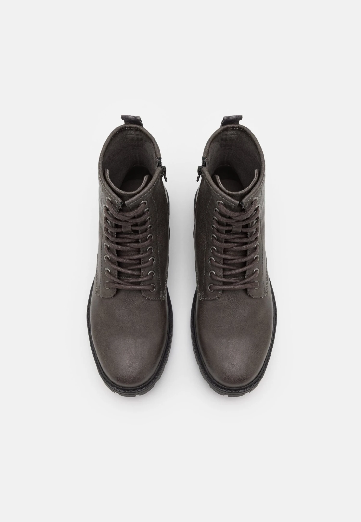 Pier One Unisex - Botines Con Cordones - Grey 4 Pier One Unisex - Botines Con Cordones - Grey - Imagen 4