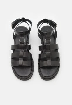 Pier One Leather - Sandalias - Black -Pier One Tienda De Ventas 655a80499ced4f70bf6d192e659fa89e