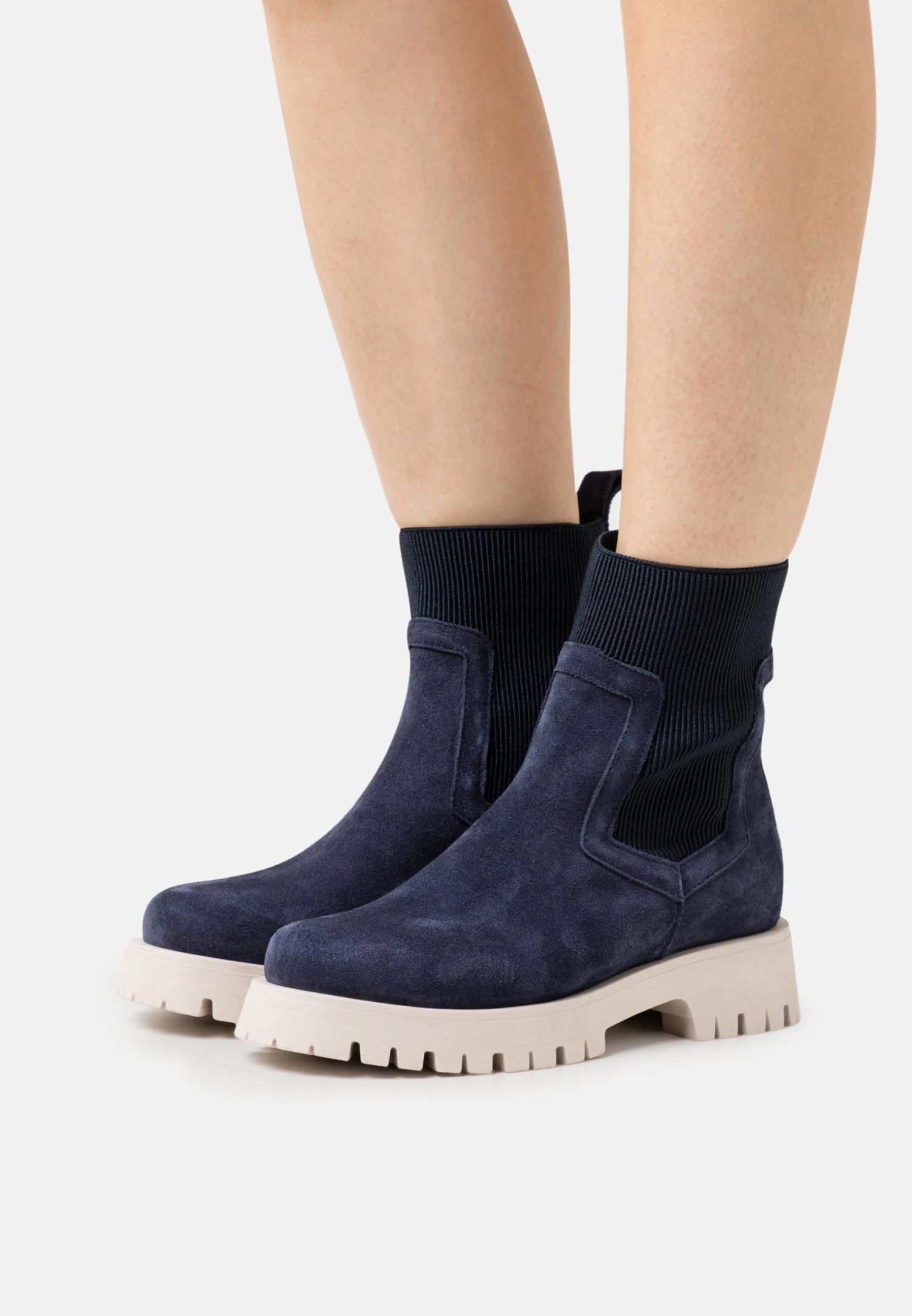 Pier One Leather - Botines Con Plataforma - Dark Blue 1 Pier One Leather - Botines Con Plataforma - Dark Blue