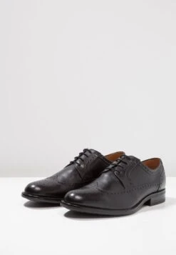 Pier One Leather - Zapatos Con Cordones - Black -Pier One Tienda De Ventas 899f7d61c3284b97ba7bc19c719fb722