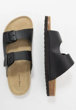 Pier One Unisex - Pantuflas - Black -Pier One Tienda De Ventas a98de5f417bd4f57b176937b18a12ab7