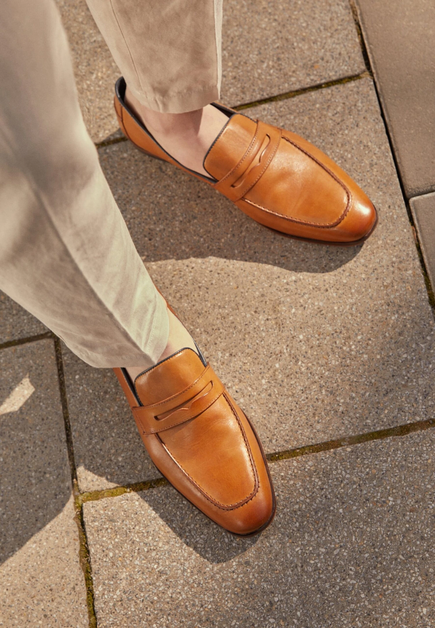 Pier One Leather - Mocasines - Camel 2 Pier One Leather - Mocasines - Camel - Imagen 2